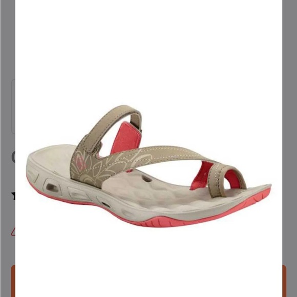 Columbia Sunrise Vent Sandals Womens Size 7 Taupe Coral - Picture 1 of 5